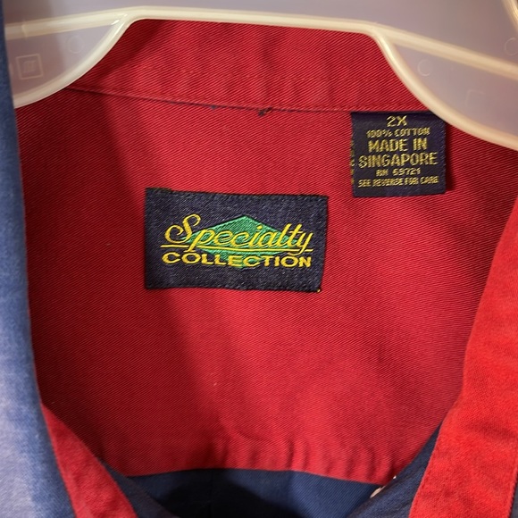 Specialty Collection Men’s Button Down Shirt (2X) - Picture 3 of 5